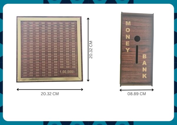 ₹1,00,000 Savings Challenge Piggy Bank