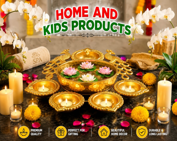 Handcrafted Round Shape Decorative Diya Urli Bowl5
